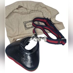 100% Authentic crystal Gucci attache bag, gucci crossbody, gg bag